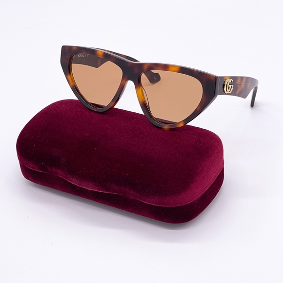 NEW GUCCI WOMEN HAVANA SUNGLASSES - Picture 2 of 8